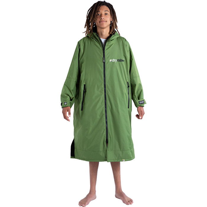 Dryrobe Advance Long Sleeve Change Robe DR100L - Black / Forest Green